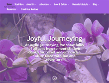Tablet Screenshot of joyfuljourneying.com